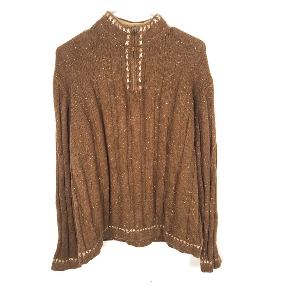 Woolrich Sweaters - Woolrich XL 5906 Mock Neck Half Zip Wool Sweater